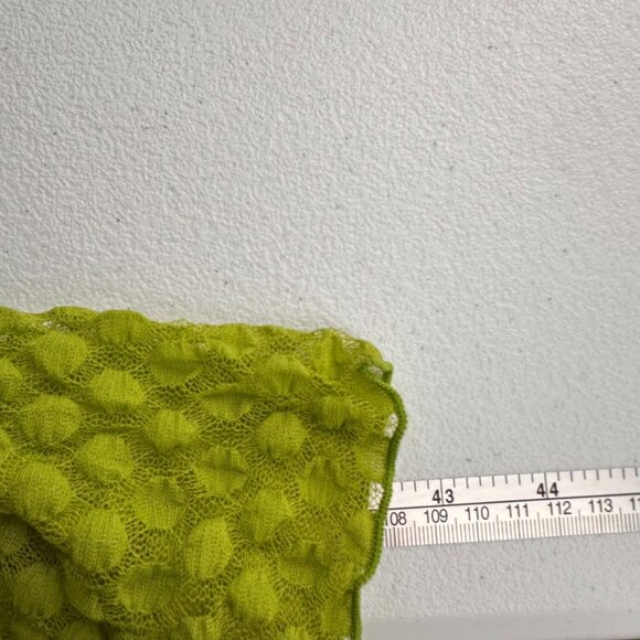 Green Madison Textured Sleeveless Tiered V-Neck Dress Womens Size L Babydoll - Picture 5 of 9